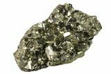 Gleaming Pyrite Crystal Cluster - Peru #138143-1